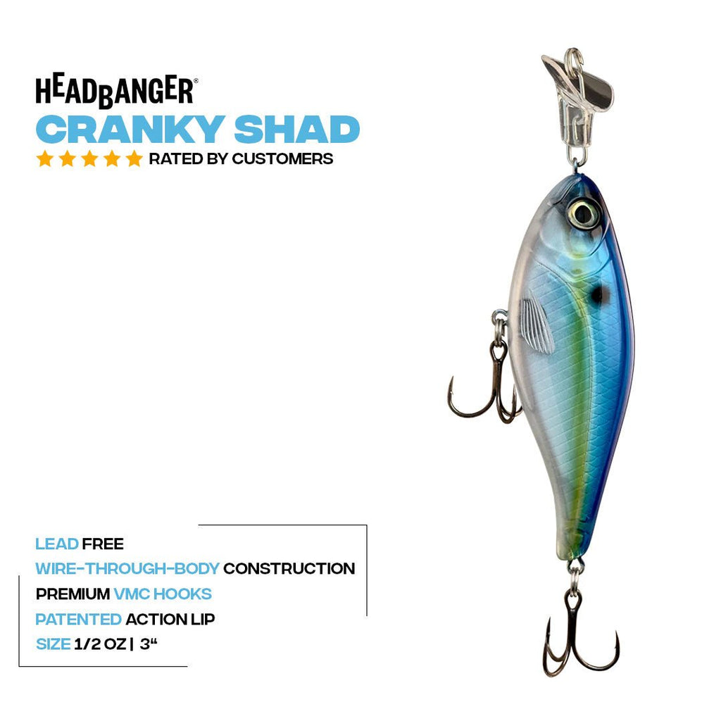 Headbanger Cranky Shad 3" - Lowwater Field Co.