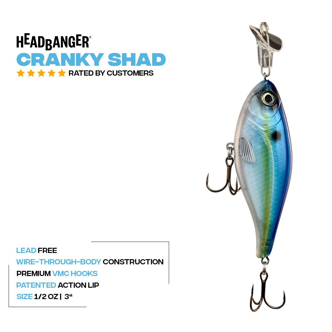 Headbanger Cranky Shad 3" - Lowwater Field Co.