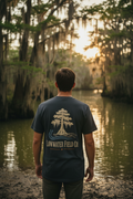 Lowwater Cypress Heritage Tee – Charcoal