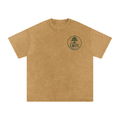 Snow Washed Oversized Cotton T-Shirt Light Brown - Lowwater Field Co.